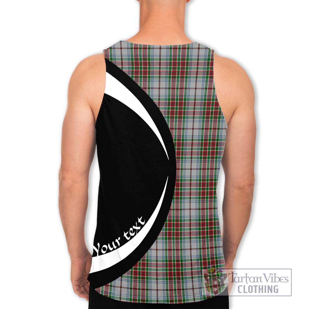 MacBain Dress Tartan Men's Tank Top with Family Crest Circle Style - Tartan Vibes Clothing