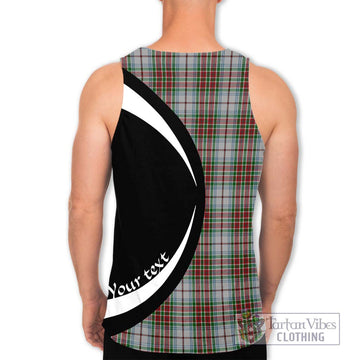 MacBain Dress Tartan Men's Tank Top with Family Crest Circle Style