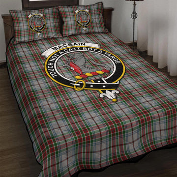 MacBain Dress Tartan Quilt Bed Set with Family Crest