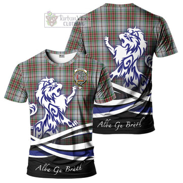 MacBain Dress Tartan Cotton T-shirt with Alba Gu Brath Regal Lion Emblem