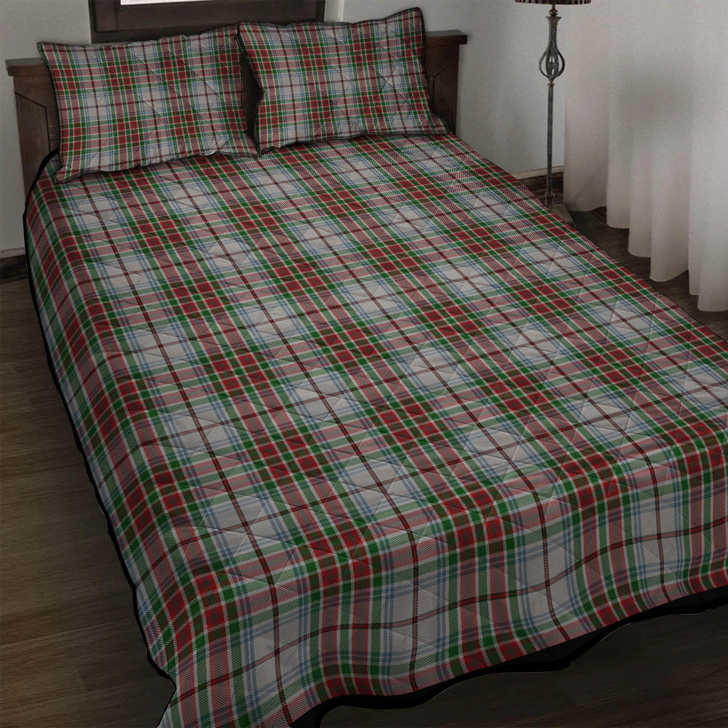 MacBain Dress Tartan Quilt Bed Set - Tartanvibesclothing