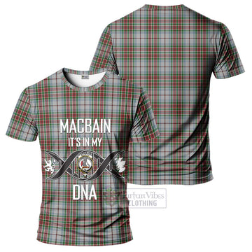 MacBain Dress Tartan T-Shirt with Family Crest DNA In Me Style