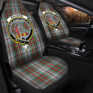 MacBain Dress Tartan Car Seat Cover with Family Crest