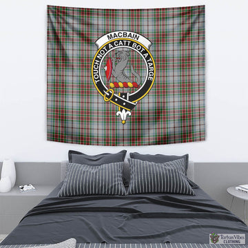 MacBain Dress Tartan Tapestry Wall Hanging and Home Decor for Room with Family Crest