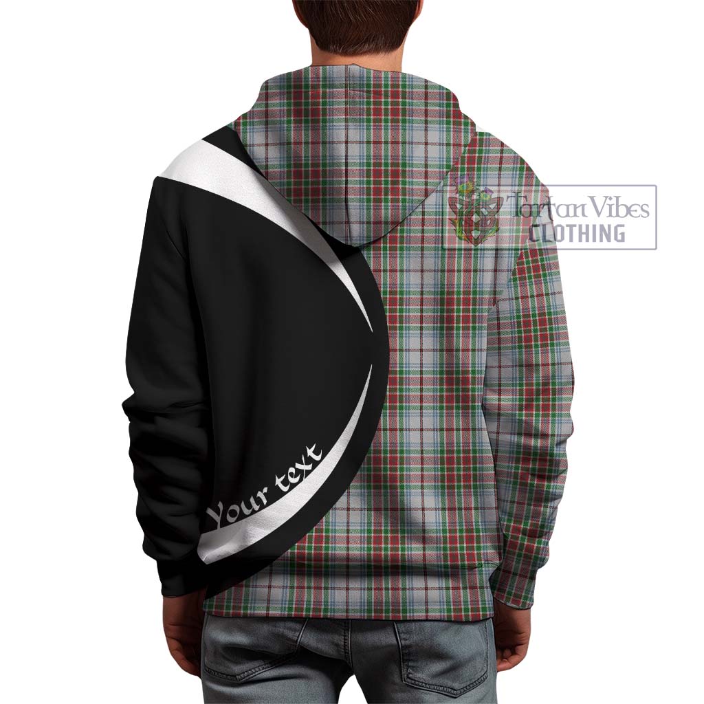 Tartan Vibes Clothing MacBain Dress Tartan Hoodie with Family Crest Circle Style