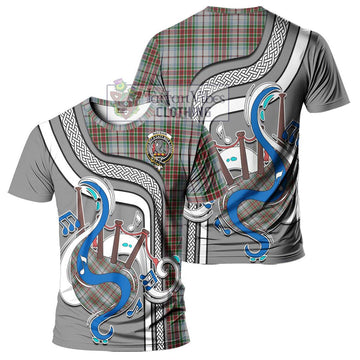 MacBain Dress Tartan T-Shirt with Epic Bagpipe Style