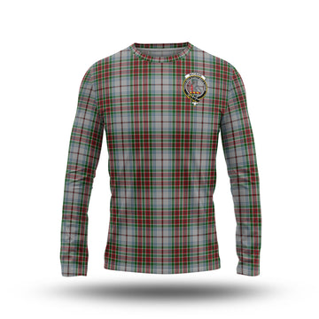 MacBain Dress Tartan Long Sleeve T-Shirt with Family Crest