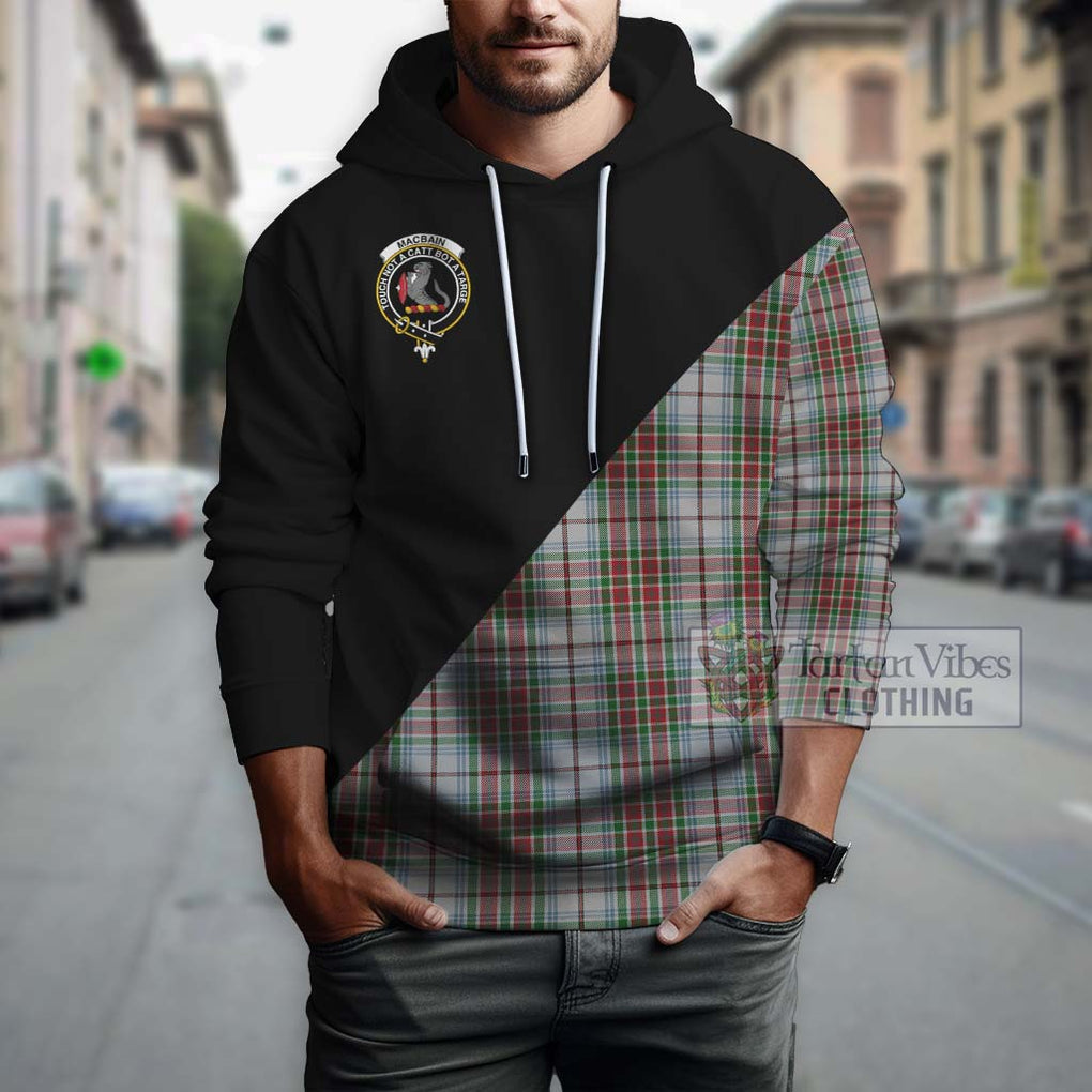 MacBain Dress Tartan Hoodie with Family Crest and Military Logo Style - Tartanvibesclothing Shop