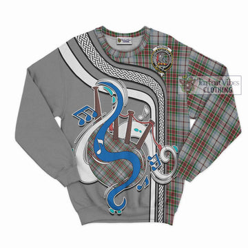 MacBain Dress Tartan Sweatshirt with Epic Bagpipe Style