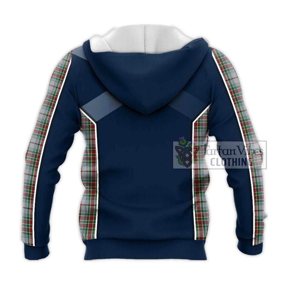 MacBain Dress Tartan Knitted Hoodie with Family Crest and Lion Rampant Vibes Sport Style - Tartan Vibes Clothing