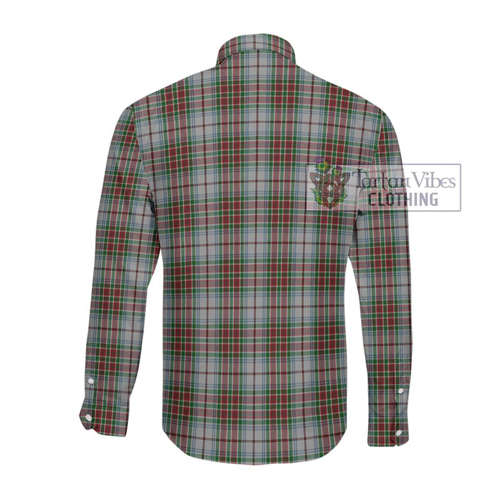 MacBain Dress Tartan Long Sleeve Button Shirt with Family Crest DNA In Me Style - Tartanvibesclothing Shop