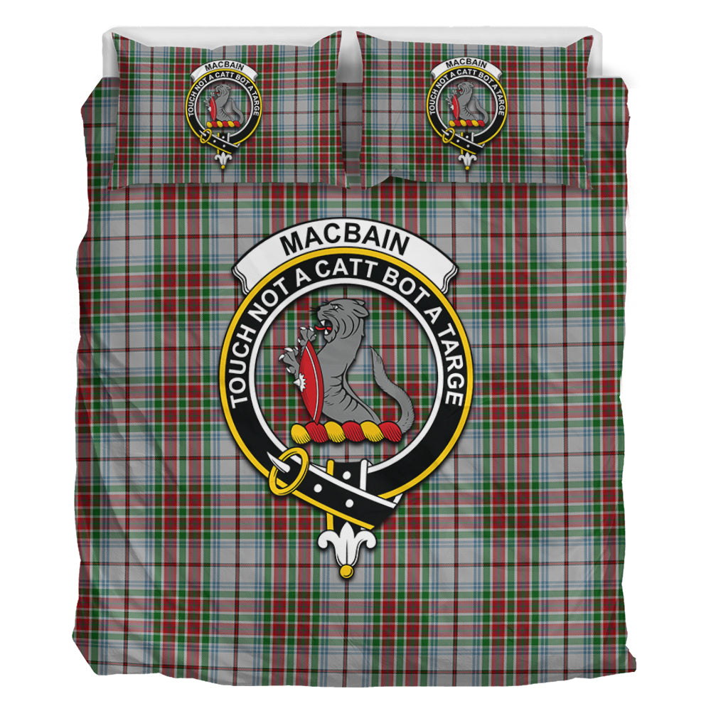 MacBain Dress Tartan Bedding Set with Family Crest - Tartan Vibes Clothing