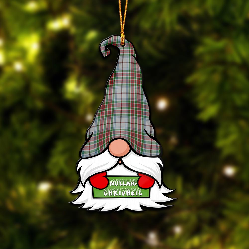 MacBain Dress Gnome Christmas Ornament with His Tartan Christmas Hat - Tartanvibesclothing