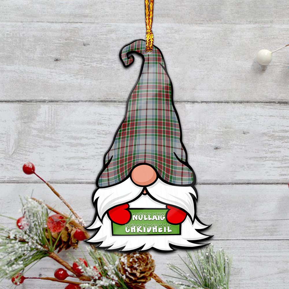 MacBain Dress Gnome Christmas Ornament with His Tartan Christmas Hat - Tartanvibesclothing