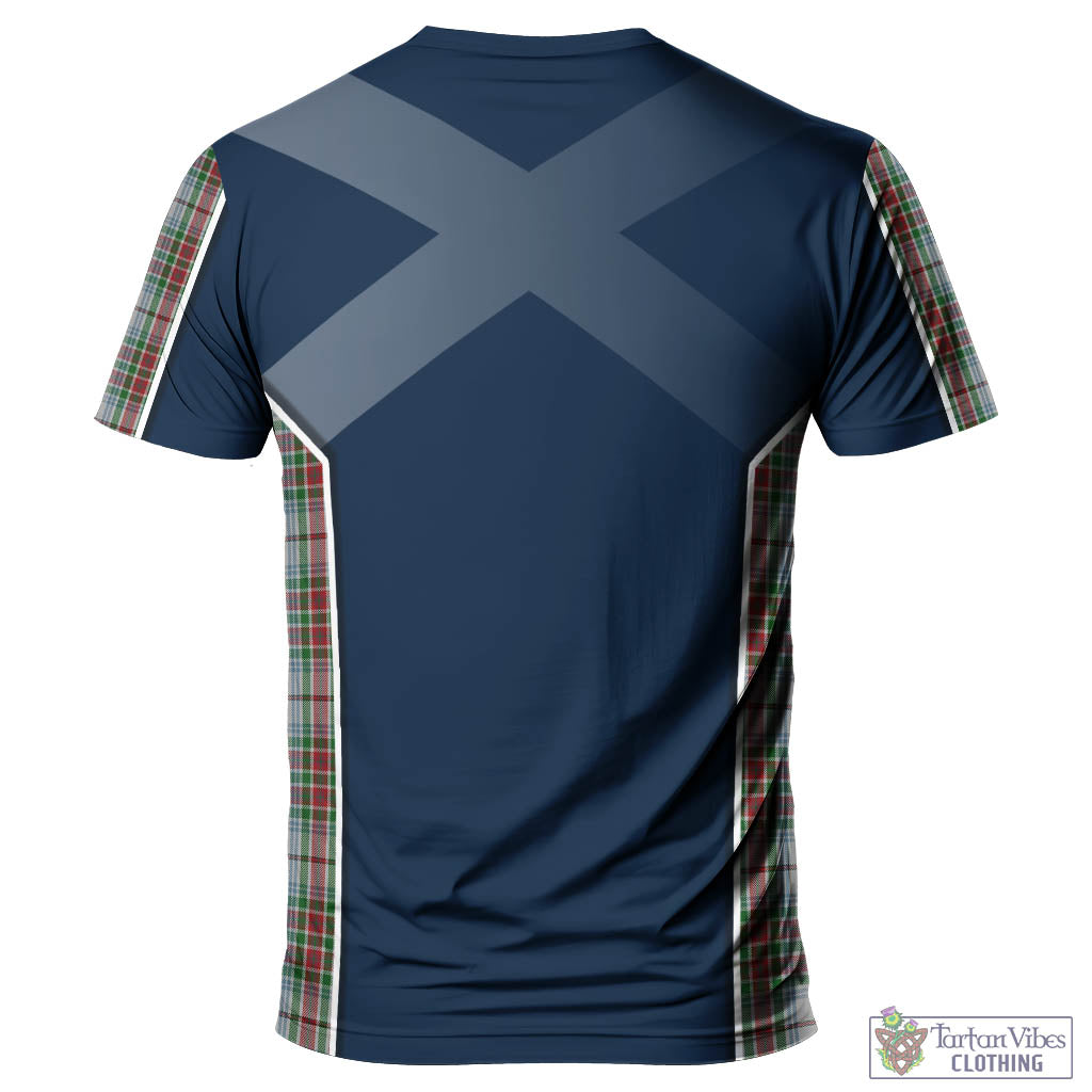 Tartan Vibes Clothing MacBain Dress Tartan T-Shirt with Family Crest and Scottish Thistle Vibes Sport Style