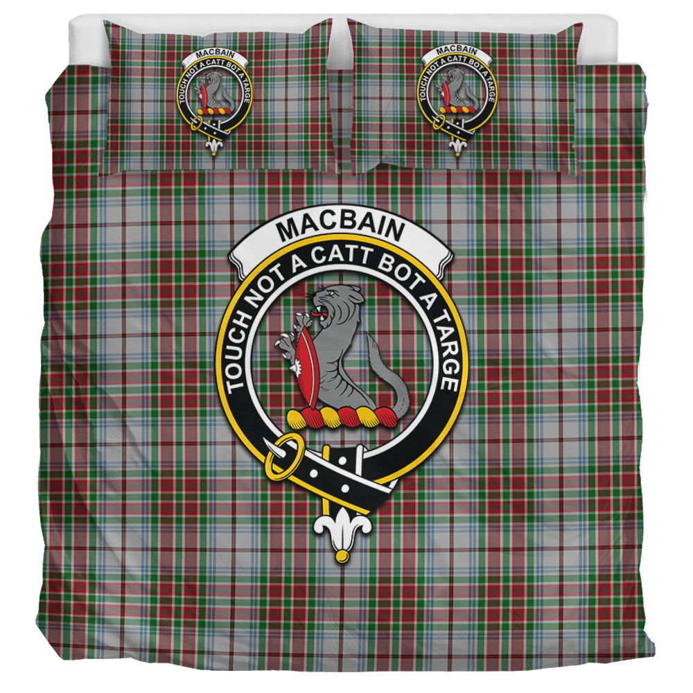 MacBain Dress Tartan Bedding Set with Family Crest UK Bedding Set UK Super King 104*94 inch - Tartan Vibes Clothing