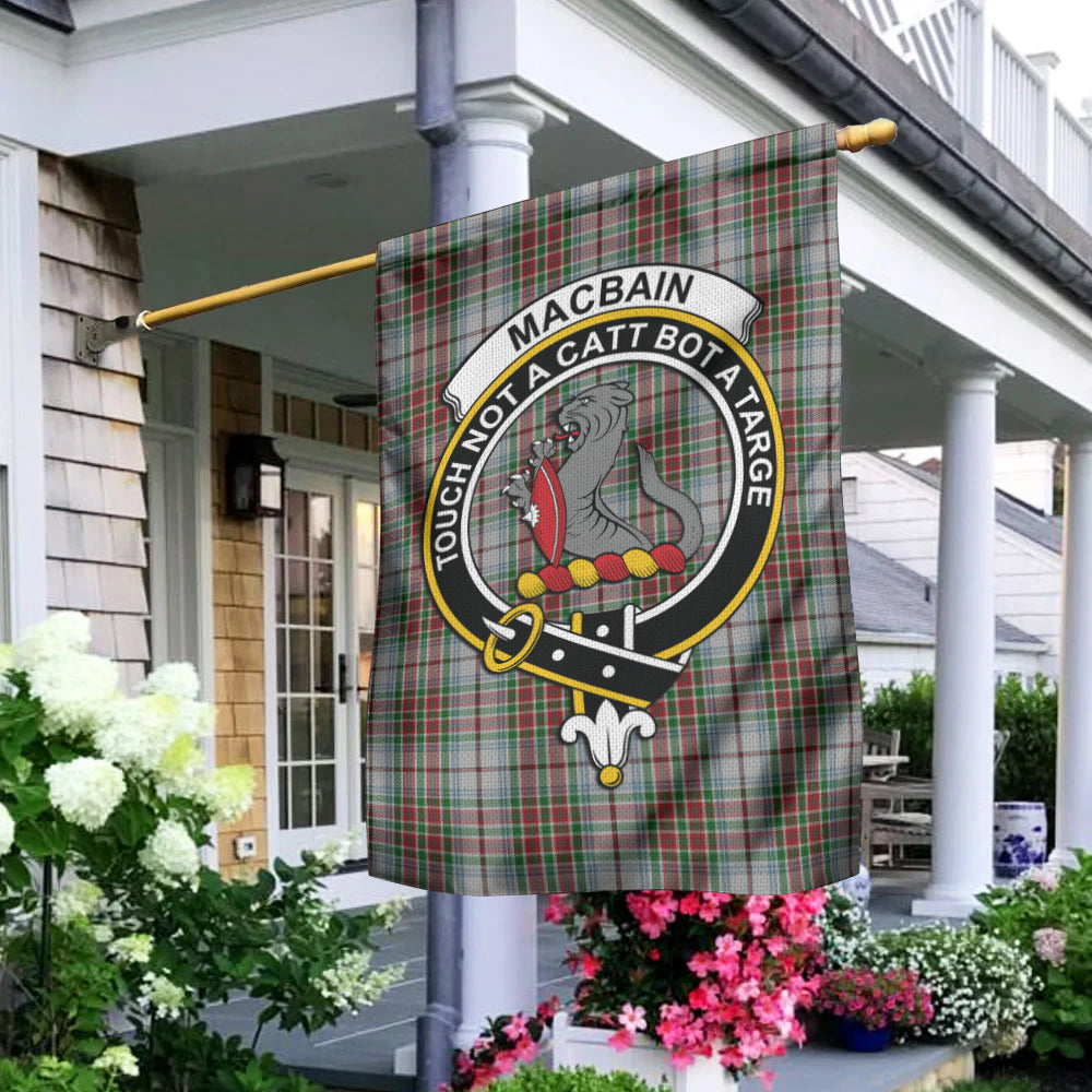 MacBain Dress Tartan Flag with Family Crest - Tartan Vibes Clothing