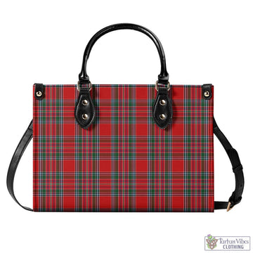 MacBean (MacBain) Tartan Luxury Leather Handbags L - Tartan Vibes Clothing