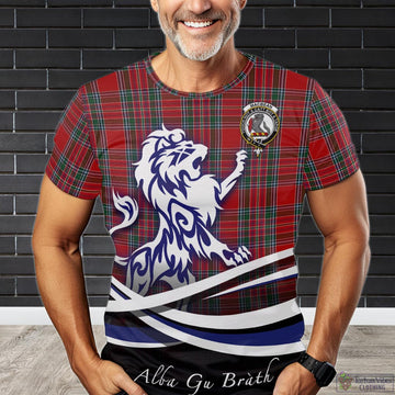 MacBean (MacBain) Tartan T-Shirt with Alba Gu Brath Regal Lion Emblem Kid's Shirt - Tartan Vibes Clothing