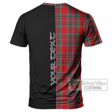 MacBean (MacBain) Tartan T-Shirt with Family Crest and Half Of Me Style - Tartan Vibes Clothing