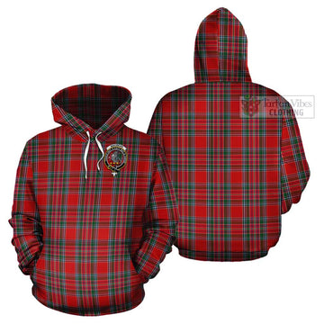 MacBean (MacBain) Tartan Cotton Hoodie with Family Crest - Tartan Vibes Clothing