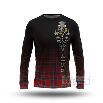 MacBean (MacBain) Tartan Long Sleeve T-Shirt Featuring Alba Gu Brath Family Crest Celtic Inspired Unisex - Tartan Vibes Clothing