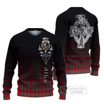 MacBean (MacBain) Tartan Ugly Sweater Featuring Alba Gu Brath Family Crest Celtic Inspired Unisex - Tartan Vibes Clothing