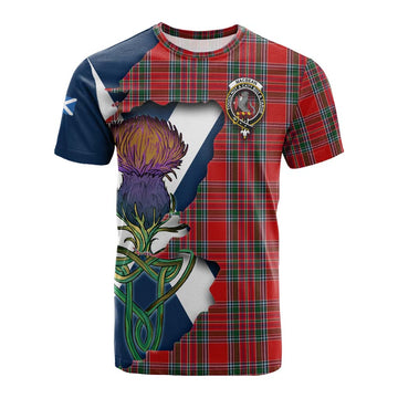 MacBean (MacBain) Tartan Family Crest Cotton T-shirt Scottish Thistle Celtic Inspired Kid's Shirt - Tartan Vibes Clothing