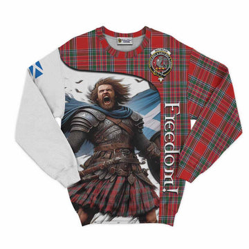 MacBean (MacBain) Crest Tartan Sweatshirt Inspired by the Freedom of Scottish Warrior Unisex - Tartan Vibes Clothing