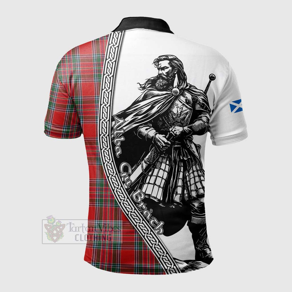 MacBean (MacBain) Tartan Clan Crest Polo Shirt with Highlander Warrior Celtic Style - Tartan Vibes Clothing