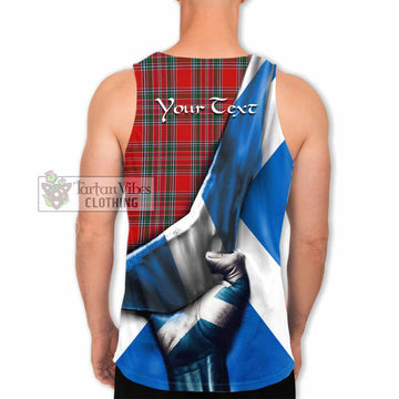 MacBean (MacBain) Tartan Men's Tank Top with Family Crest Scotland Patriotic Style - Tartan Vibes Clothing
