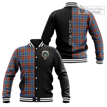 MacBeth (McBeth) Tartan Baseball Jacket with Family Crest and Half Of Me Style