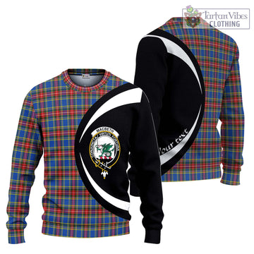 MacBeth (McBeth) Tartan Ugly Sweater with Family Crest Circle Style