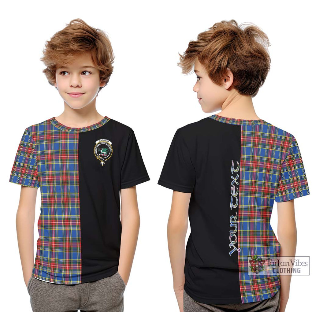 MacBeth (McBeth) Tartan Kid T-Shirt with Family Crest and Half Of Me Style Youth XL Size14 - Tartanvibesclothing Shop