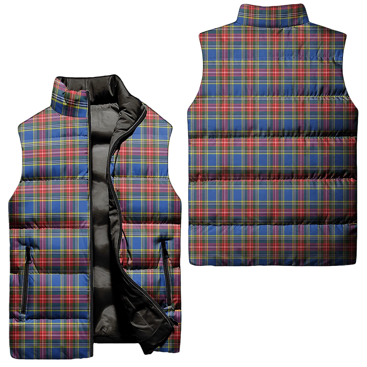 MacBeth Tartan Sleeveless Puffer Jacket Unisex - Tartanvibesclothing