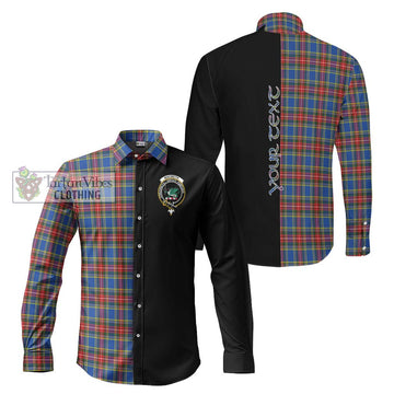 MacBeth (McBeth) Tartan Long Sleeve Button Shirt with Family Crest and Half Of Me Style