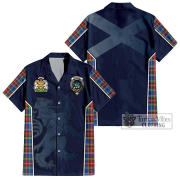 MacBeth (McBeth) Tartan Hawaiian Shirt with Family Crest and Lion Rampant Vibes Sport Style Kid - Tartan Vibes Clothing