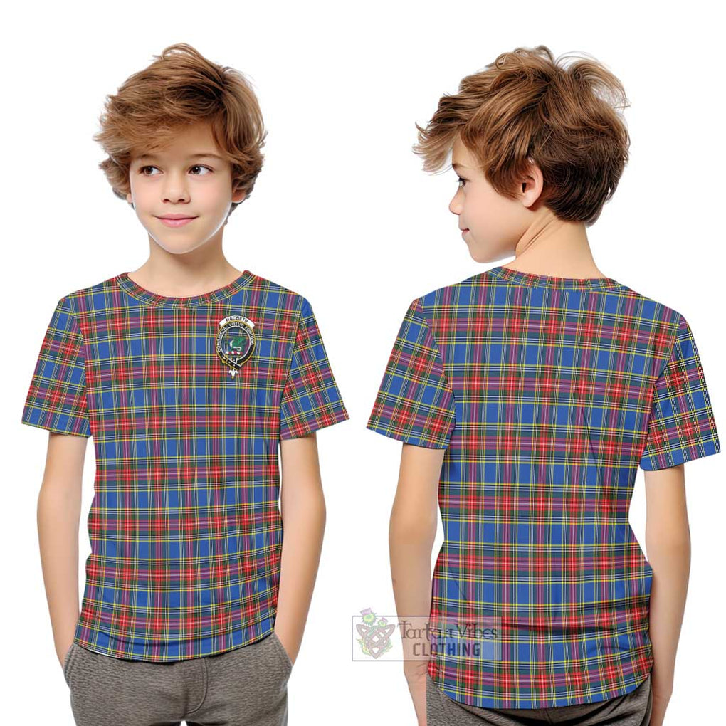 MacBeth (McBeth) Tartan Kid T-Shirt with Family Crest Youth XL Size14 - Tartanvibesclothing Shop