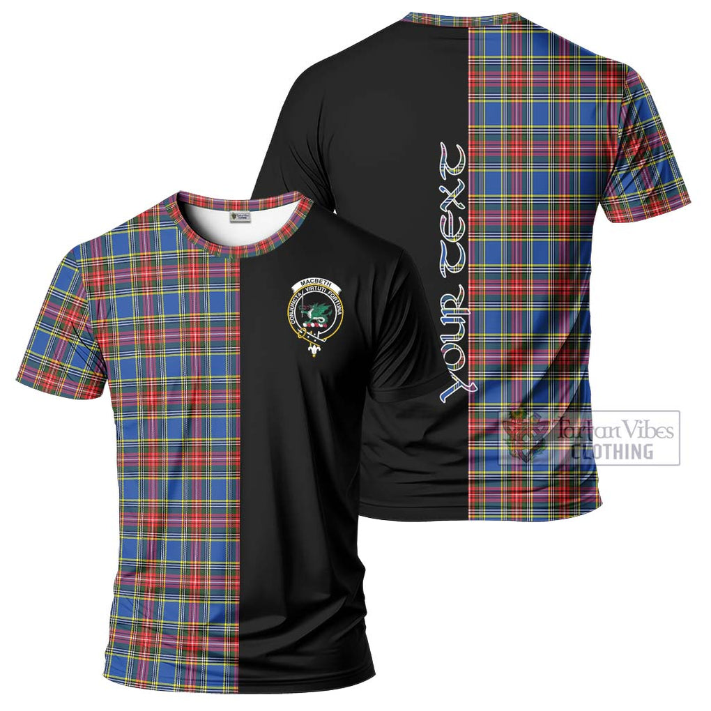 MacBeth (McBeth) Tartan T-Shirt with Family Crest and Half Of Me Style Kid's Shirt - Tartanvibesclothing Shop