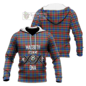 MacBeth (McBeth) Tartan Knitted Hoodie with Family Crest DNA In Me Style