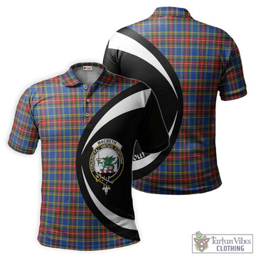 MacBeth (McBeth) Tartan Men's Polo Shirt with Family Crest Circle Style