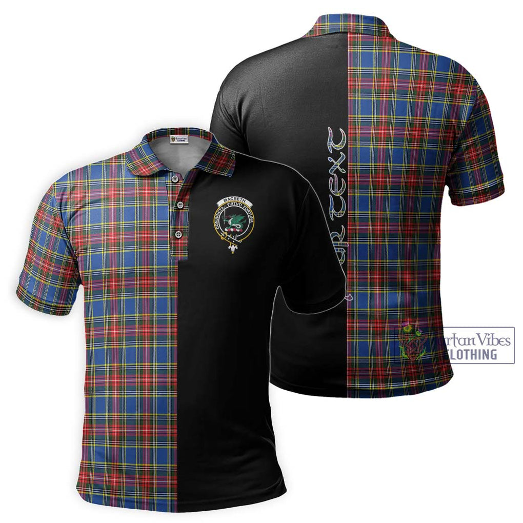 MacBeth (McBeth) Tartan Polo Shirt with Family Crest and Half Of Me Style Kid - Tartanvibesclothing Shop