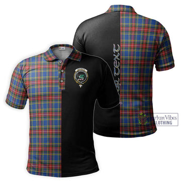 MacBeth (McBeth) Tartan Polo Shirt with Family Crest and Half Of Me Style