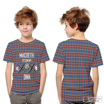 MacBeth (McBeth) Tartan Kid T-Shirt with Family Crest DNA In Me Style