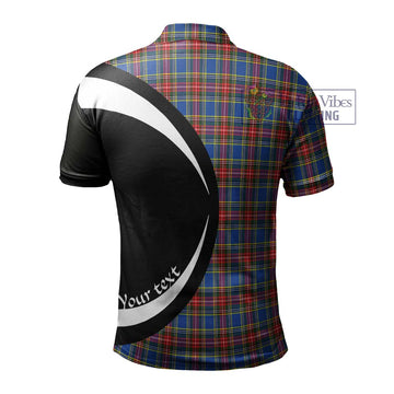 MacBeth (McBeth) Tartan Men's Polo Shirt with Family Crest Circle Style