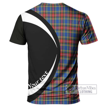 MacBeth (McBeth) Tartan T-Shirt with Family Crest Circle Style