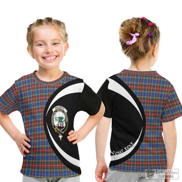 MacBeth (McBeth) Tartan Kid T-Shirt with Family Crest Circle Style