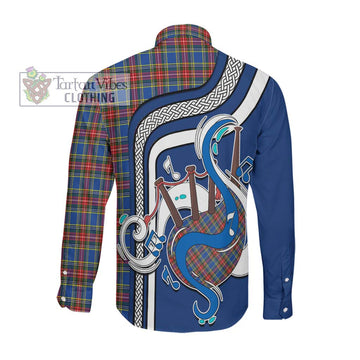 MacBeth (McBeth) Tartan Long Sleeve Button Shirt with Epic Bagpipe Style