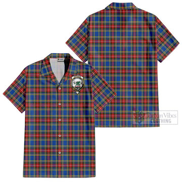 MacBeth (McBeth) Tartan Cotton Hawaiian Shirt with Family Crest