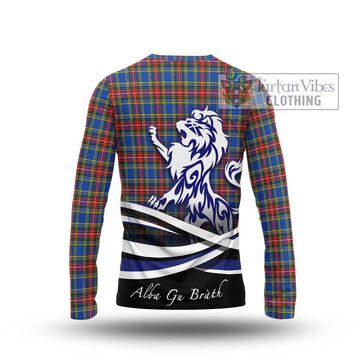 MacBeth (McBeth) Tartan Long Sleeve T-Shirt with Alba Gu Brath Regal Lion Emblem - Tartan Vibes Clothing